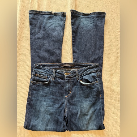 Joe's Jeans Visionaire Dark Blue Flare Jeans - Picture 2 of 5